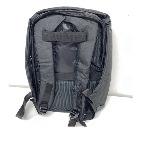 ** Brand New ** Backpack Slim Durable Water Resistant College School Color Black - Picture 2 of 5